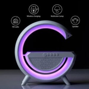 G Smart Light Sound Machine Multifunctional App Music G Speaker Lamp With Wireless Charger